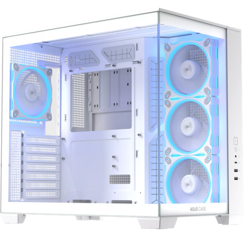 ASUS Carcasa PC ASUS A32 PLUS TG ARGB, White - IT-Fashion.ro