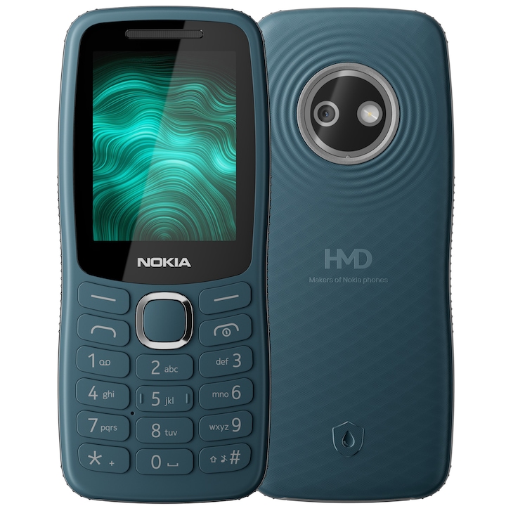 Nokia Telefon mobil NOKIA 123 Shield Dual SIM, 1750 mAh, Green - IT-Fashion.ro
