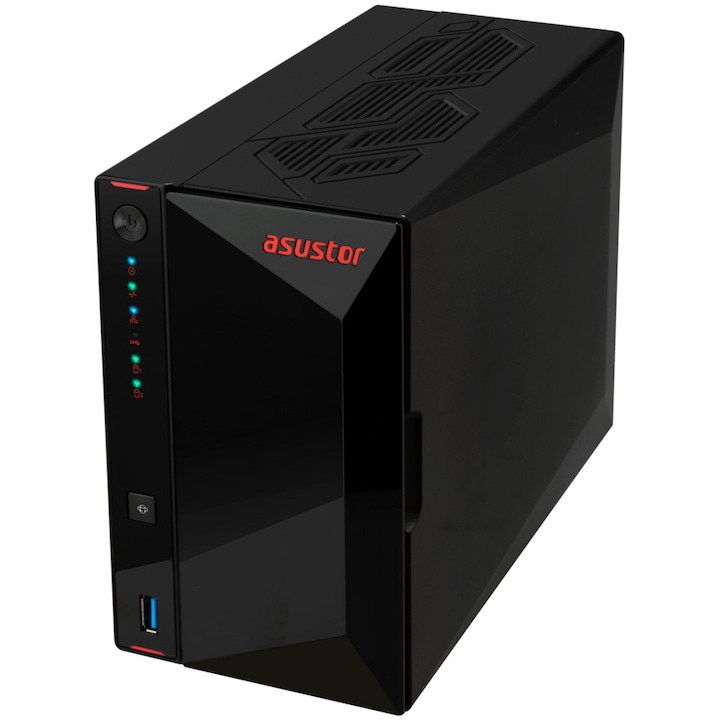 NAS Asustor, Nimbustor 2 Gen2 AS5402T, 2 Bay, Quad-Core 2.0GHz, 4GB DDR4, Black - Imagine 3