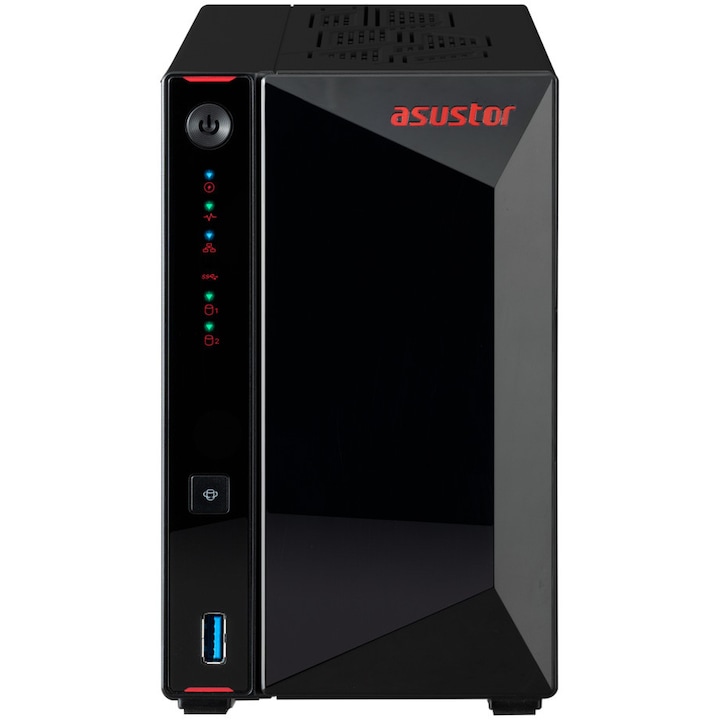 NAS Asustor, Nimbustor 2 Gen2 AS5402T, 2 Bay, Quad-Core 2.0GHz, 4GB DDR4, Black - Imagine 5