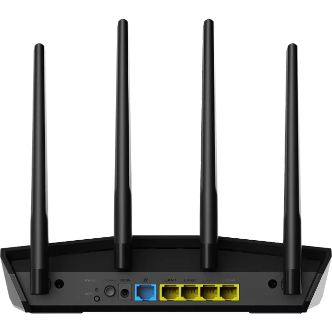 ASUS Router wireless ASUS RT-AX57 AX3000, Dual-Band, 4x LAN, 1x WAN, Wi-Fi 6, Negru - IT-Fashion.ro