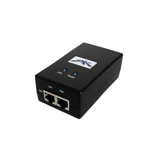 UBIQUITI Adaptor Retea UBIQUITI PoE-48 Passive PoE Adapter EU, 48V 0.5A, 24W, Black - IT-Fashion.ro