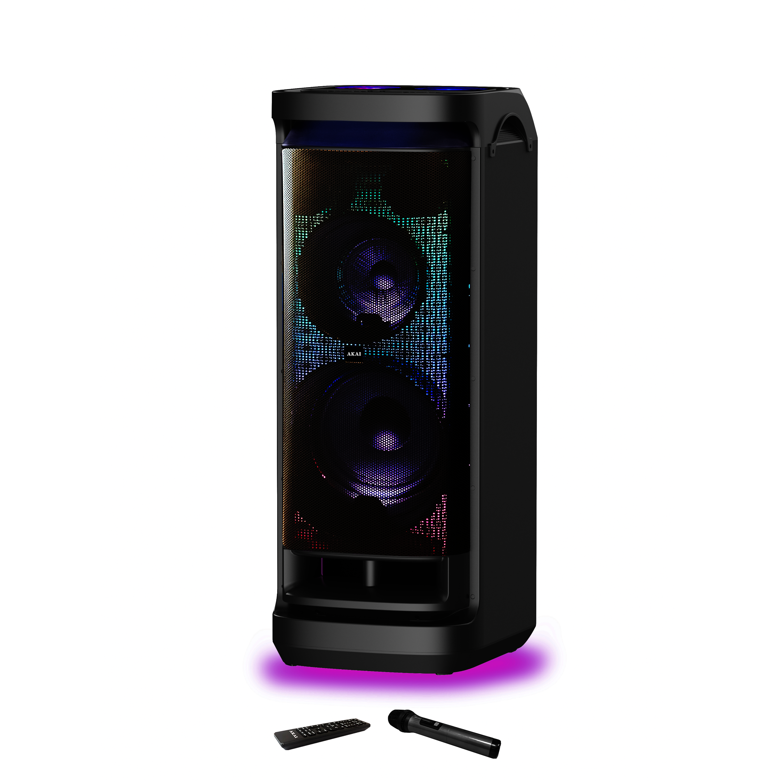 Akai Boxa portabila Akai DJ-Y9L, Bluetooth, microfon fara fir, telecomanda, 600 W RMS, Radio FM, Negru - Imagine 1