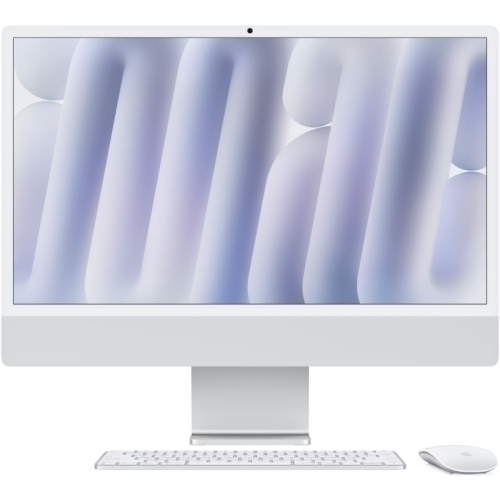 Apple All-In-One Apple iMac 4.5K Retina (2024) AIO Z1E2001KF, Apple M4 Octa Core, 24 inch, RAM 16GB, SSD 1TB, macOS Sequoia, Silver - IT-Fashion.ro