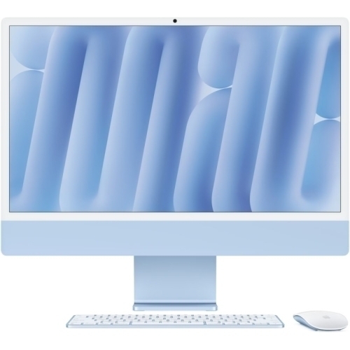 Apple All-In-One Apple iMac 4.5K Retina (2024) AIO Z1E5000RQ, Apple M4 Octa Core, 24inch, RAM 16GB, SSD 512GB, Apple M4 8 core, macOS Sequoia, INT KB, Blue - IT-Fashion.ro