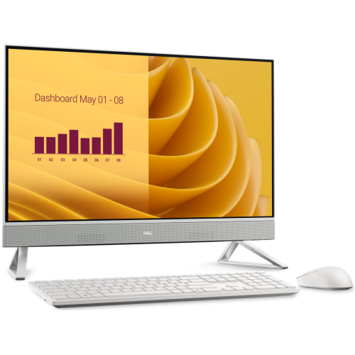 Dell All-In-One Dell 27 EC27250 AIO EC27250_RPLU-R_007, Intel Core 7 150U, 27 inch Touch, RAM 32GB, SSD 1TB, Intel Graphics, Windows 11 Pro, Pearl White - IT-Fashion.ro