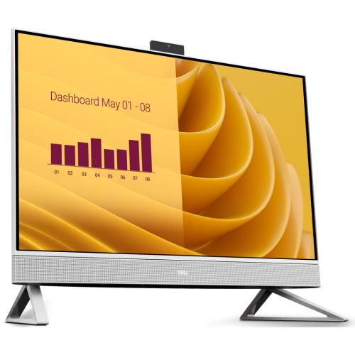 All-In-One Dell 27 EC27250 AIO EC27250_RPLU-R_007, Intel Core 7 150U, 27 inch Touch, RAM 32GB, SSD 1TB, Intel Graphics, Windows 11 Pro, Pearl White - Imagine 5