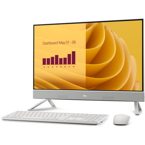 All-In-One Dell 27 EC27250 AIO EC27250_RPLU-R_008, Intel Core 7 150U, 27 inch Touch, RAM 16GB, SSD 1TB, Intel Graphics, Windows 11 Pro, Pearl White - Imagine 3