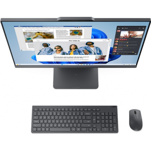 All-In-One Lenovo IdeaCentre 24ARR9 AIO F0HR00ANRI, AMD Ryzen 5 7535HS, 23.8 inch, RAM 16GB, SSD 1TB, AMD Radeon 660M, Fara sistem de operare, Luna Grey - Imagine 5