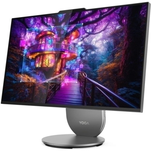 Lenovo All-In-One Lenovo Yoga 27IAH10 AIO F0J2004LRI, Intel Core Ultra 5 125H, 27 inch, RAM 16GB, SSD 1TB, Intel Arc Graphics, Fara sistem de operare, Luna Grey - IT-Fashion.ro