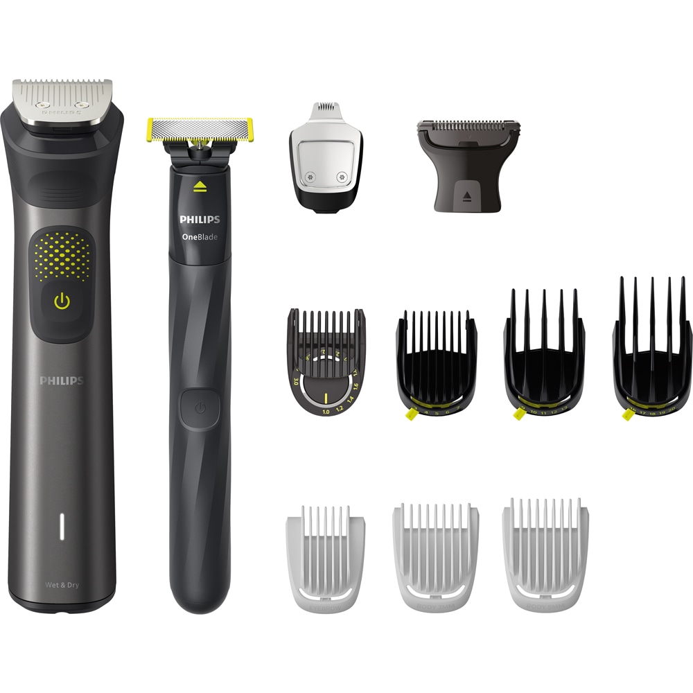 PHILIPS Aparat de tuns PHILIPS Multigroom Series 9000 13 in 1 MG9540/15, 0.2-27 mm, Negru - IT-Fashion.ro