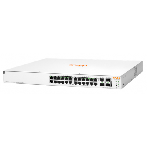 HP Switch HP Aruba Instant JL684B, 24 porturi, Gigabit PoE+, 4x SFP/SFP+ 10GbE, Alb - IT-Fashion.ro