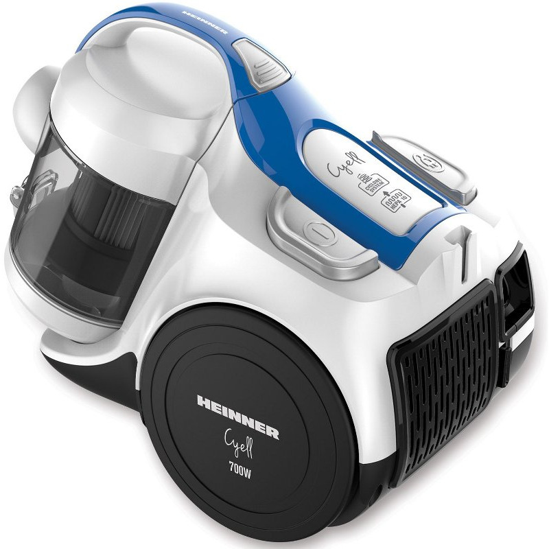 HEINNER Aspirator fără sac HEINNER HVC-MC700WB, 700W, sistem ciclonic, filtru HEPA, White - IT-Fashion.ro