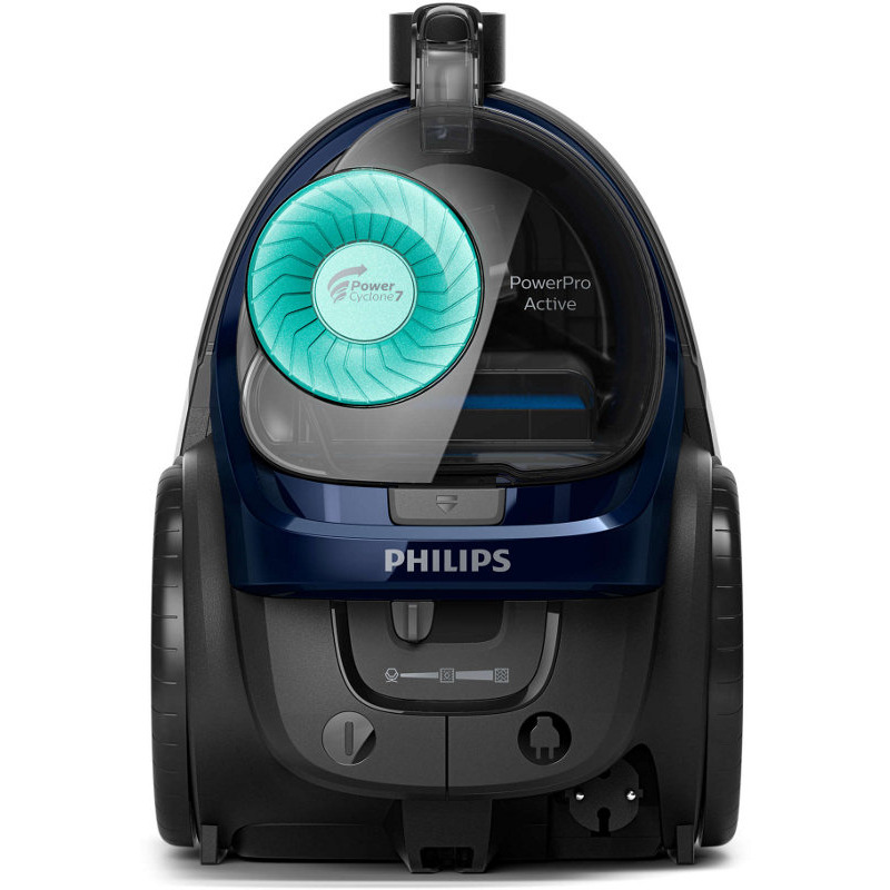 PHILIPS Aspirator fără sac PHILIPS PowerPro Active FC9556/09, 900W, 1.5L, Turbo Brush, Blue - IT-Fashion.ro