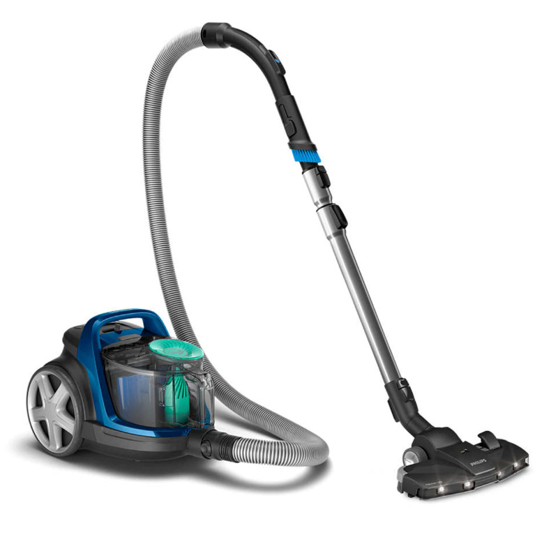 PHILIPS Aspirator fără sac PHILIPS PowerPro Active FC9557/09, 900W, PowerCyclone 7, Filtru HEPA 13, 1.5L, Blue - IT-Fashion.ro