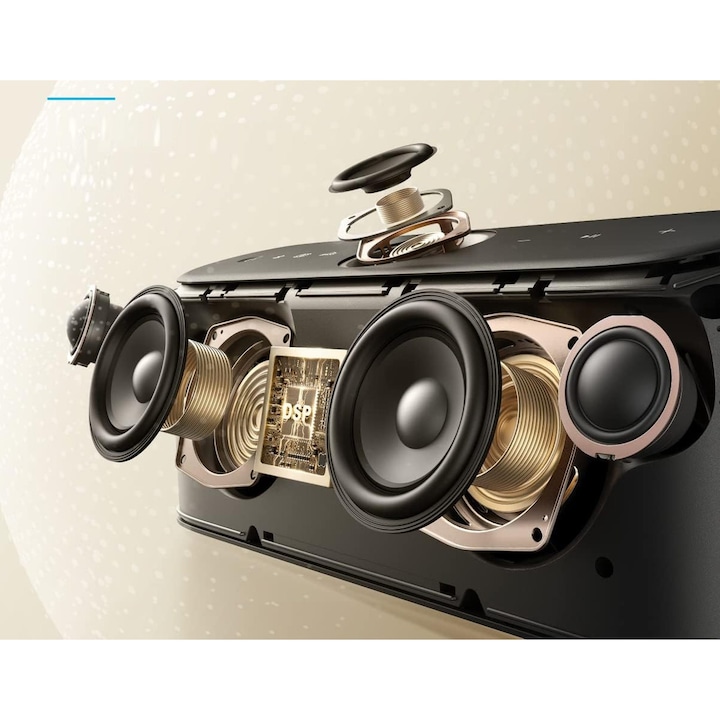 Anker Boxa portabila Anker SoundCore Motion X600, 50W, Wireless, Hi-Res, Spatial Audio, IPX7, Negru - IT-Fashion.ro