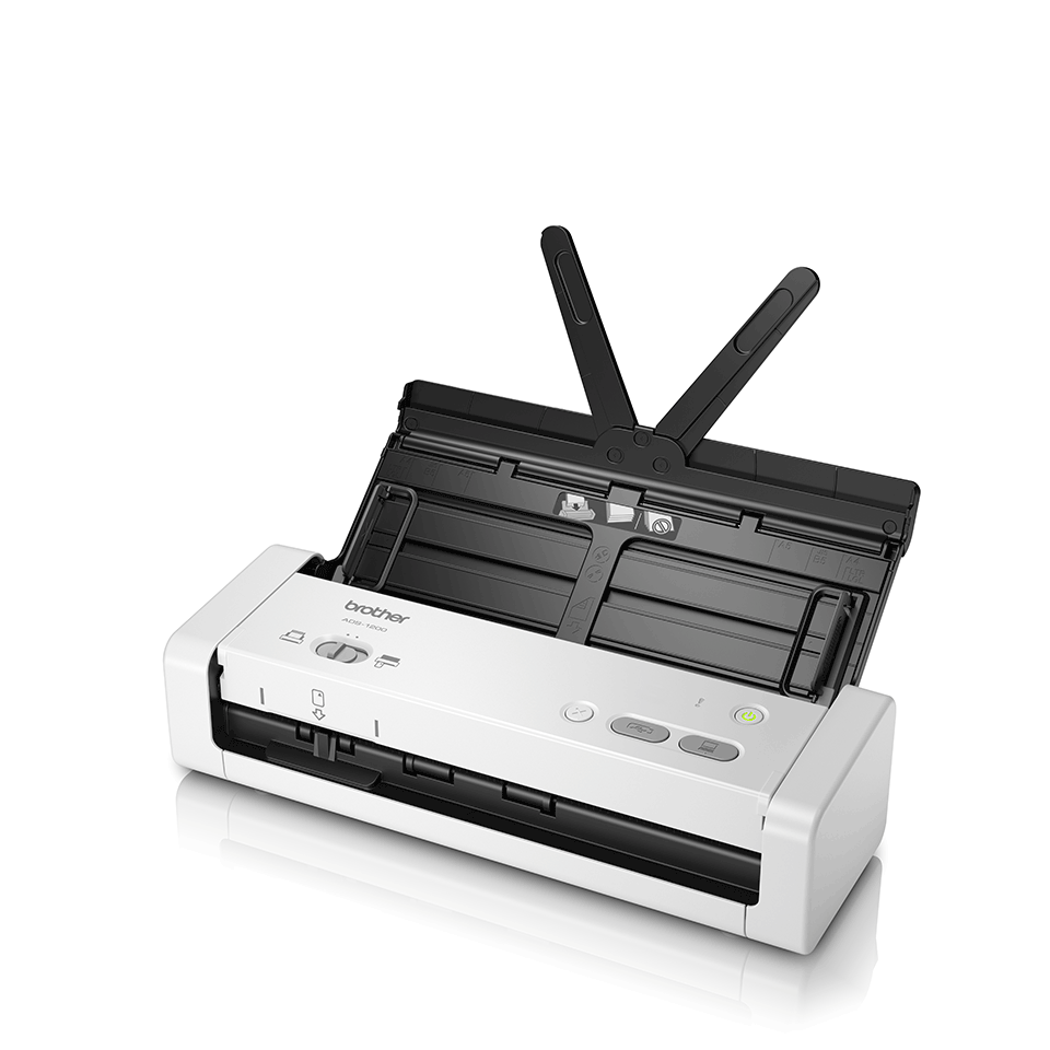 Brother Scanner portabil BROTHER ADS-1200TC1, Duplex, A4, Wi-Fi, Alb/Negru - IT-Fashion.ro