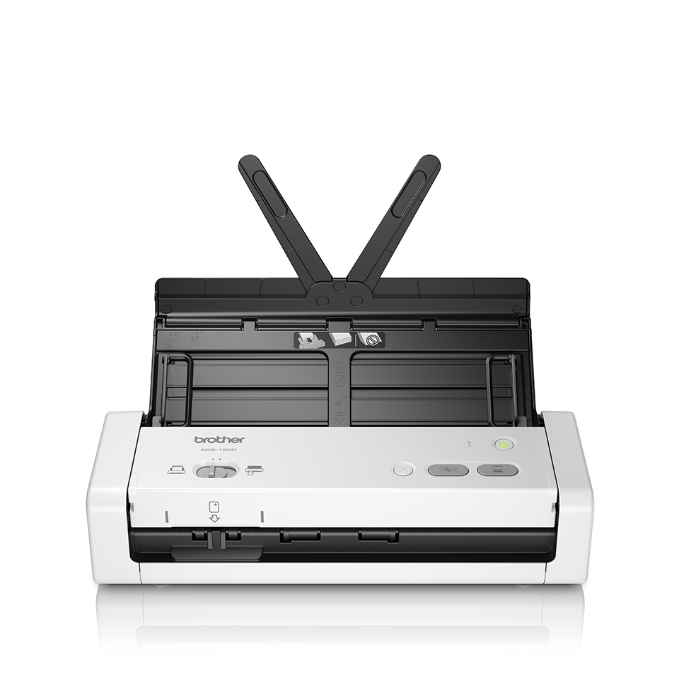 Scanner portabil BROTHER ADS-1200TC1, Duplex, A4, Wi-Fi, Alb/Negru - Imagine 5