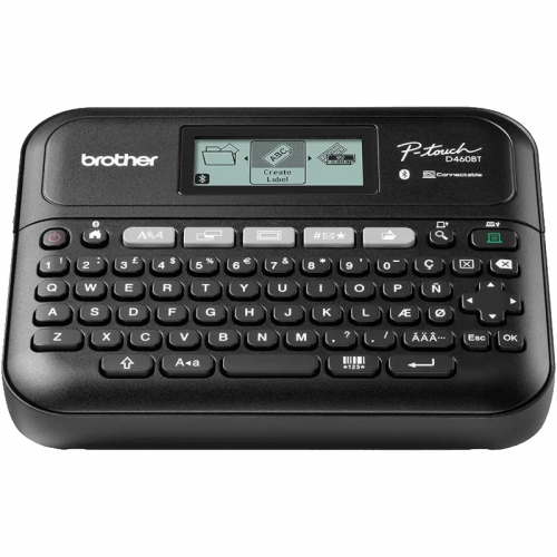 Brother Imprimantă termică pentru etichete BROTHER P-touch PT-D460BTVP, Monocrom, Banda 18 mm, Bluetooth, Negru - IT-Fashion.ro