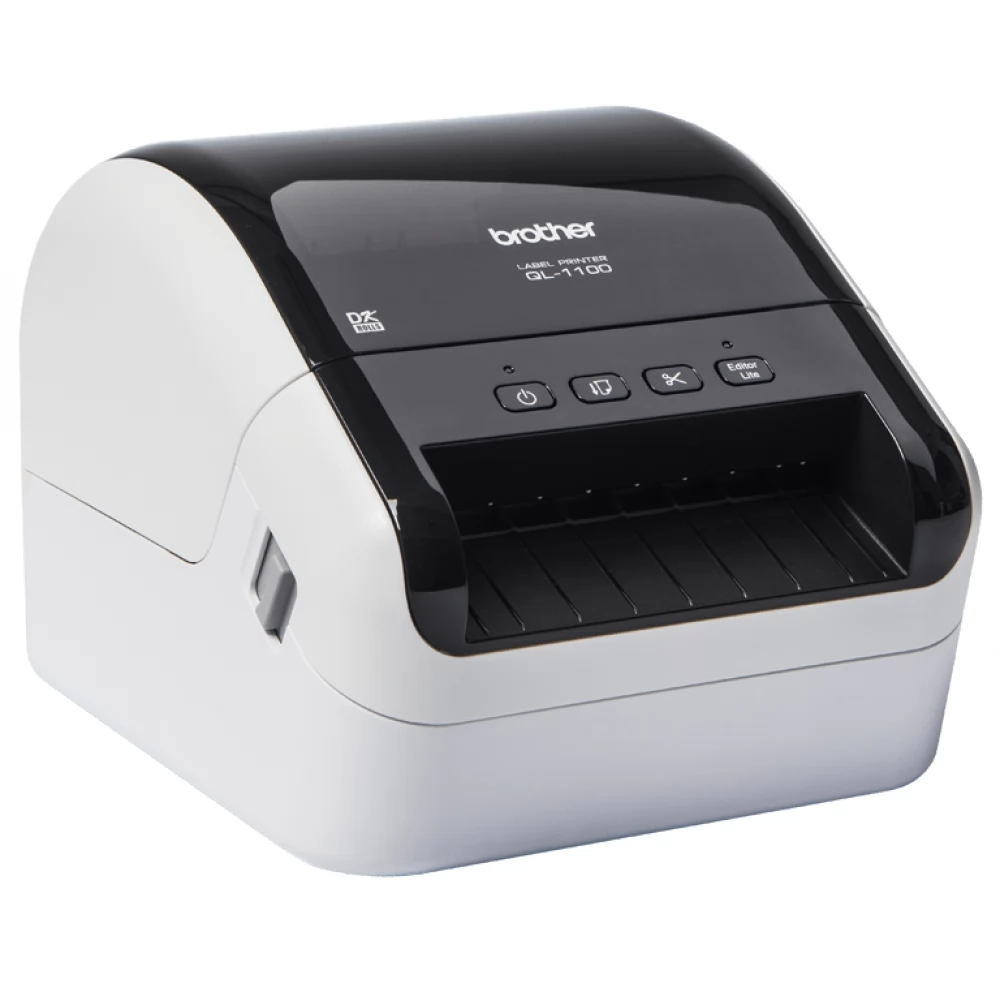 Imprimantă termică pentru etichete Brother QL-1100CYJ1, Monocrom, Banda 103.6 mm, Alb - Imagine 3