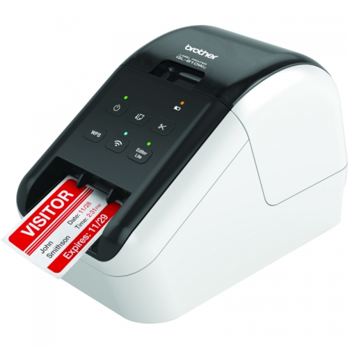 Brother Imprimantă termică pentru etichete BROTHER QL-810W, USB, Wi-Fi, AirPrint, Alb - IT-Fashion.ro
