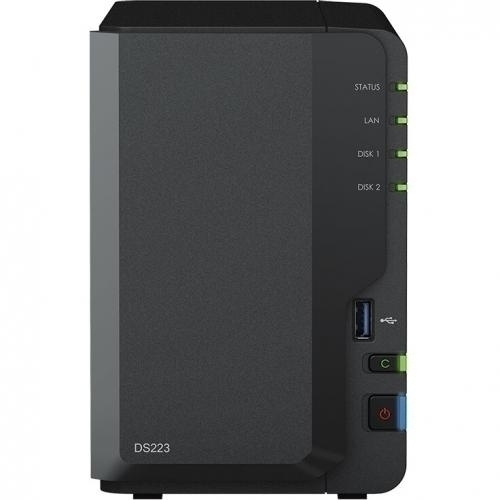 Synology Bundle NAS Synology DiskStation DS223 DS223XST4000VN006, 2GB + 2 x Hard Disk Seagate IronWolf, 4TB, SATA3, 256MB, 3.5 inch - IT-Fashion.ro