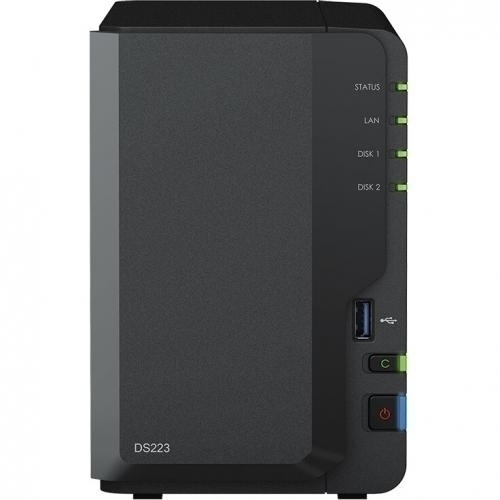 Synology Bundle NAS Synology DiskStation DS223 DS223XST6000VN006, 2GB + 2 x Hard Disk Seagate IronWolf, 6TB, SATA3, 256MB, 3.5 inch - IT-Fashion.ro