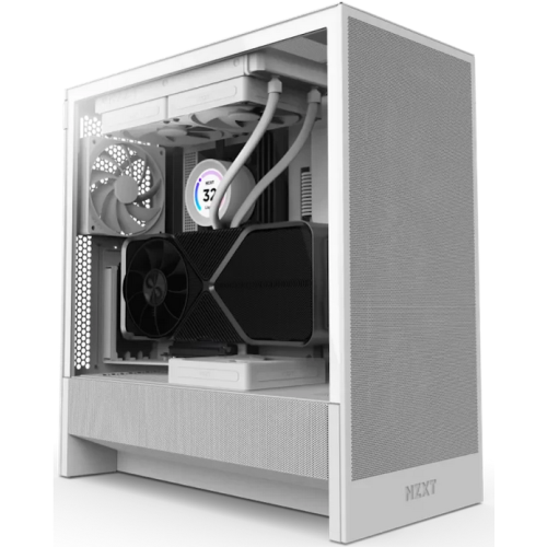 nzxt Carcasă PC NZXT H5 Flow (2024), White - IT-Fashion.ro