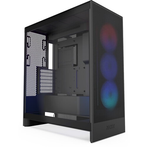 Carcasa PC NZXT H7 Flow RGB (2024), Matte Black - Imagine 1