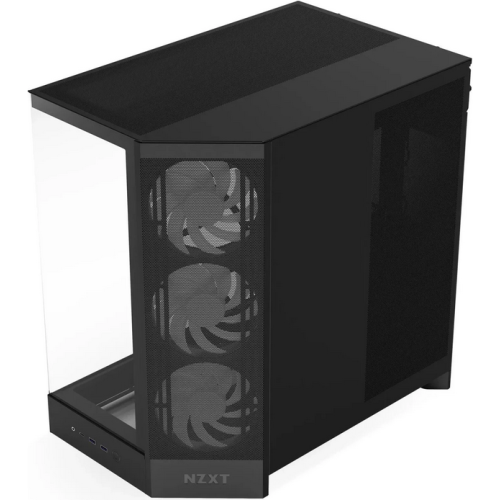 Carcasa PC NZXT H9 Flow RGB (2025), Black - Imagine 4