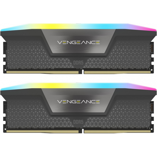 CORSAIR Kit Memorie CORSAIR Vengeance RGB Gray AMD EXPO, 32GB, DDR5-6400MHz, CL32 - IT-Fashion.ro