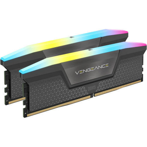 CORSAIR Kit Memorie CORSAIR Vengeance RGB Gray AMD EXPO, 32GB, DDR5-6400MHz, CL32 - IT-Fashion.ro