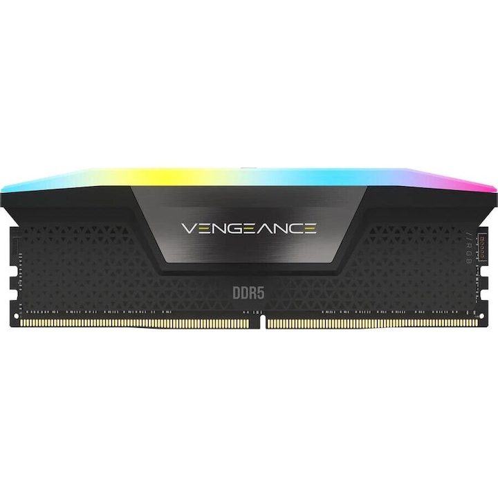 CORSAIR Memorie RAM CORSAIR Vengeance RGB DDR5 16GB 6000MHz, CMH5X16G1D60Z38A2, CL38 - IT-Fashion.ro
