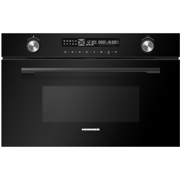 Cuptor cu microunde HEINNER incorporabil HMW-MDBI34CTBK, 34 L, 900 W, Grill, Negru - Imagine 1