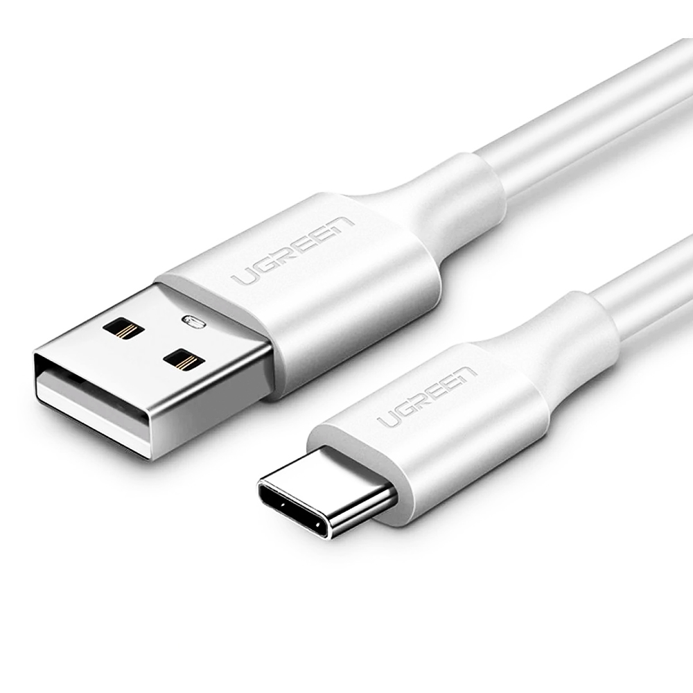 UGREEN Cablu de date si incarcare Ugreen US287, USB-A - USB-C, 18W, 2m, Alb - IT-Fashion.ro