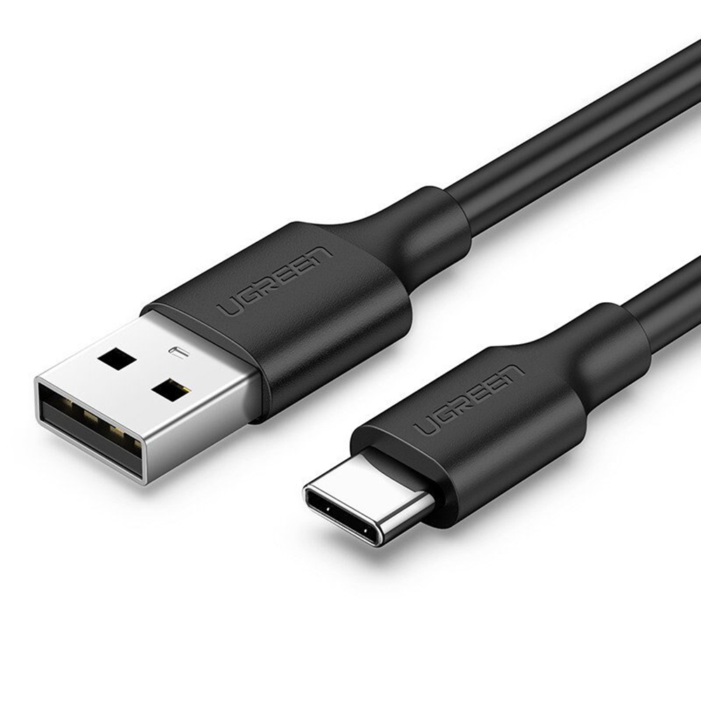 Cablu de date si incarcare Ugreen US287, USB-A - USB-C, 18W, 2m, Negru - Imagine 1