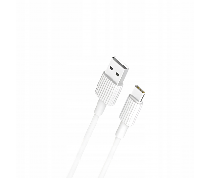 XO Cablu de date si incarcare XO NB-P156, USB-A - USB-C, 60W, 1m, Alb - IT-Fashion.ro