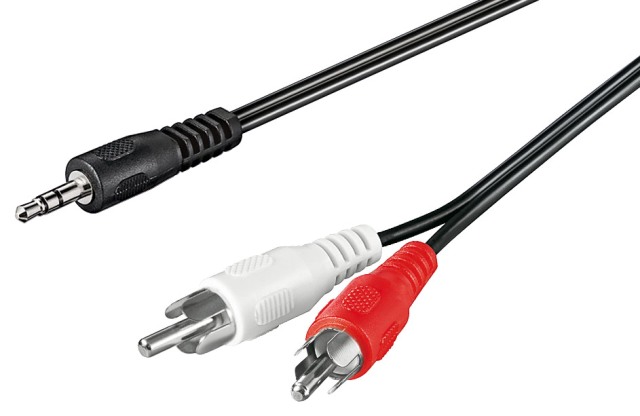 OEM Cablu OEM Jack 3.5mm la 2 x RCA tata 51650, 3 metri - IT-Fashion.ro