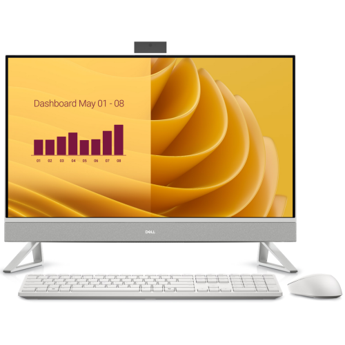 Dell Calculator Dell 27 EC27250 AIO EC27250_RPLU-R_010, Intel Core 7 150U, 27 inch, RAM 32GB, SSD 2TB, Intel Graphics, Windows 11 Pro, Pearl White - IT-Fashion.ro