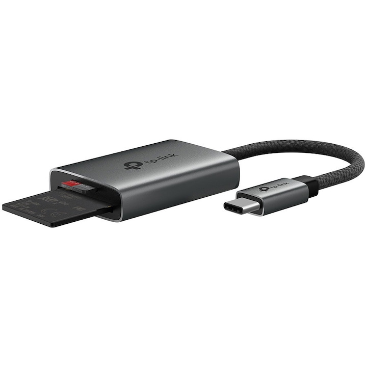 Card Reader TP-LINK UA440C, USB-C, Gray - Imagine 3