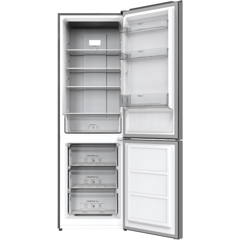 Combină frigorifică TESLA RC3201FHXE, 293L, No Frost, Inverter, Clasa E, Silver - Imagine 2