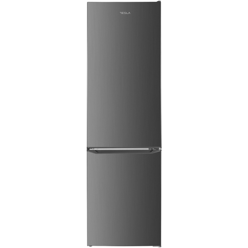 TESLA Combina frigorifică TESLA RC2600HXE, 262L, Clasa E, Inox, Iluminare LED, Black - IT-Fashion.ro