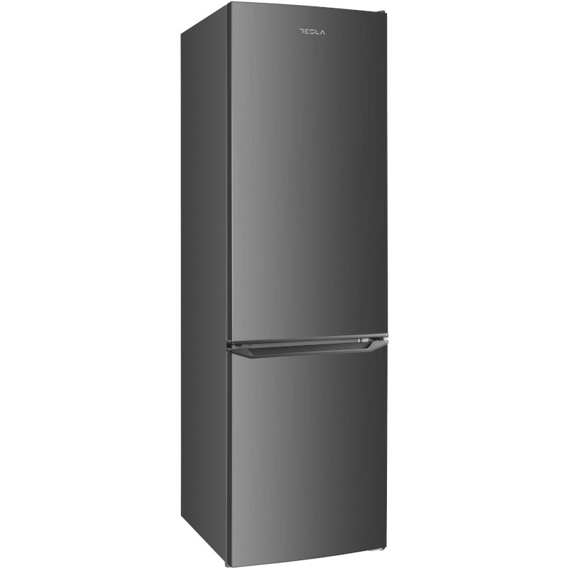 TESLA Combina frigorifică TESLA RC2600HXE, 262L, Clasa E, Inox, Iluminare LED, Black - IT-Fashion.ro