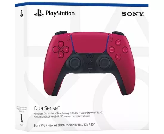 Controller Wireless SONY DualSense pentru PlayStation 5, Cosmic Red - Imagine 4