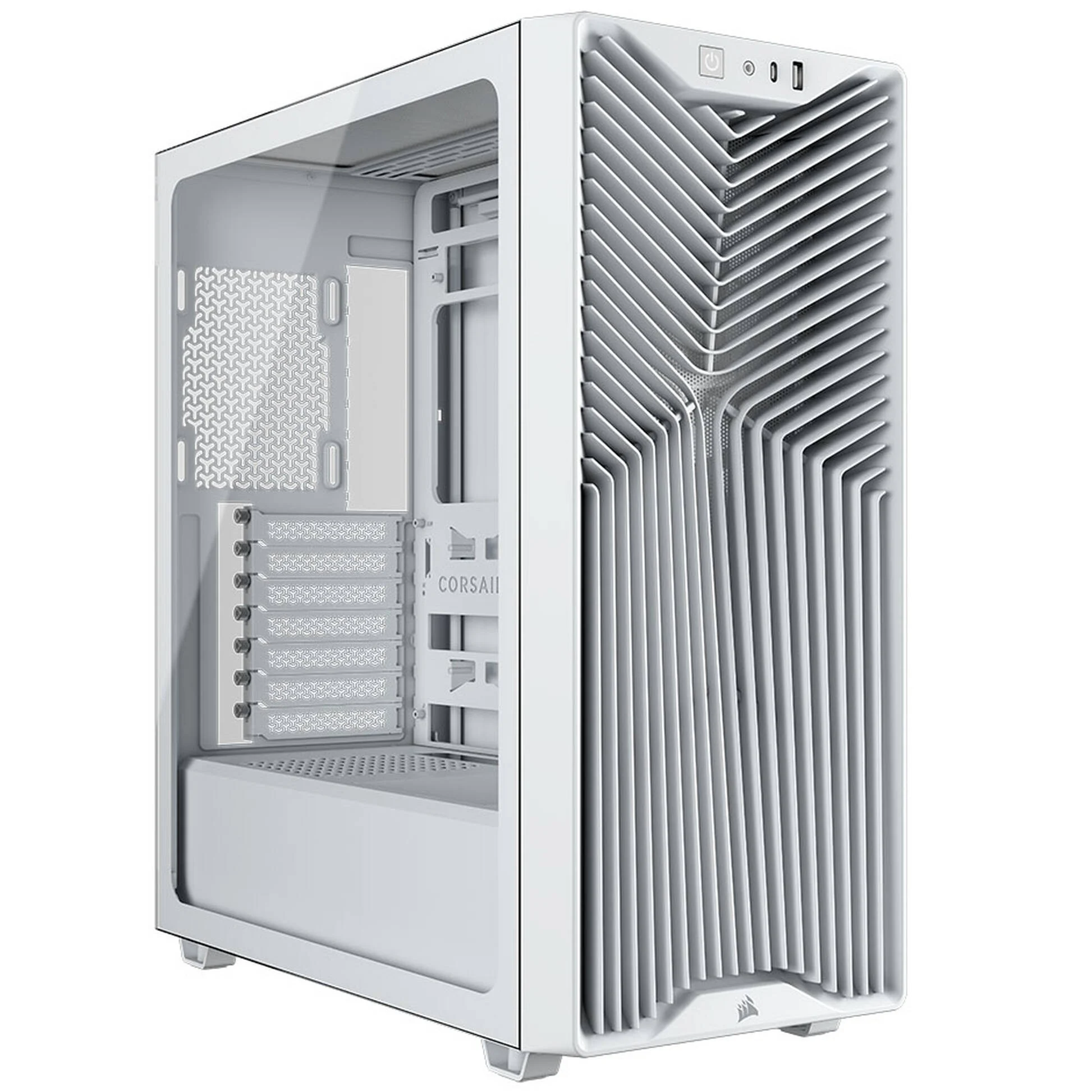 CORSAIR Carcasă CORSAIR 3200D RS, RGB Airflow, Mid-Tower, ATX, White - IT-Fashion.ro