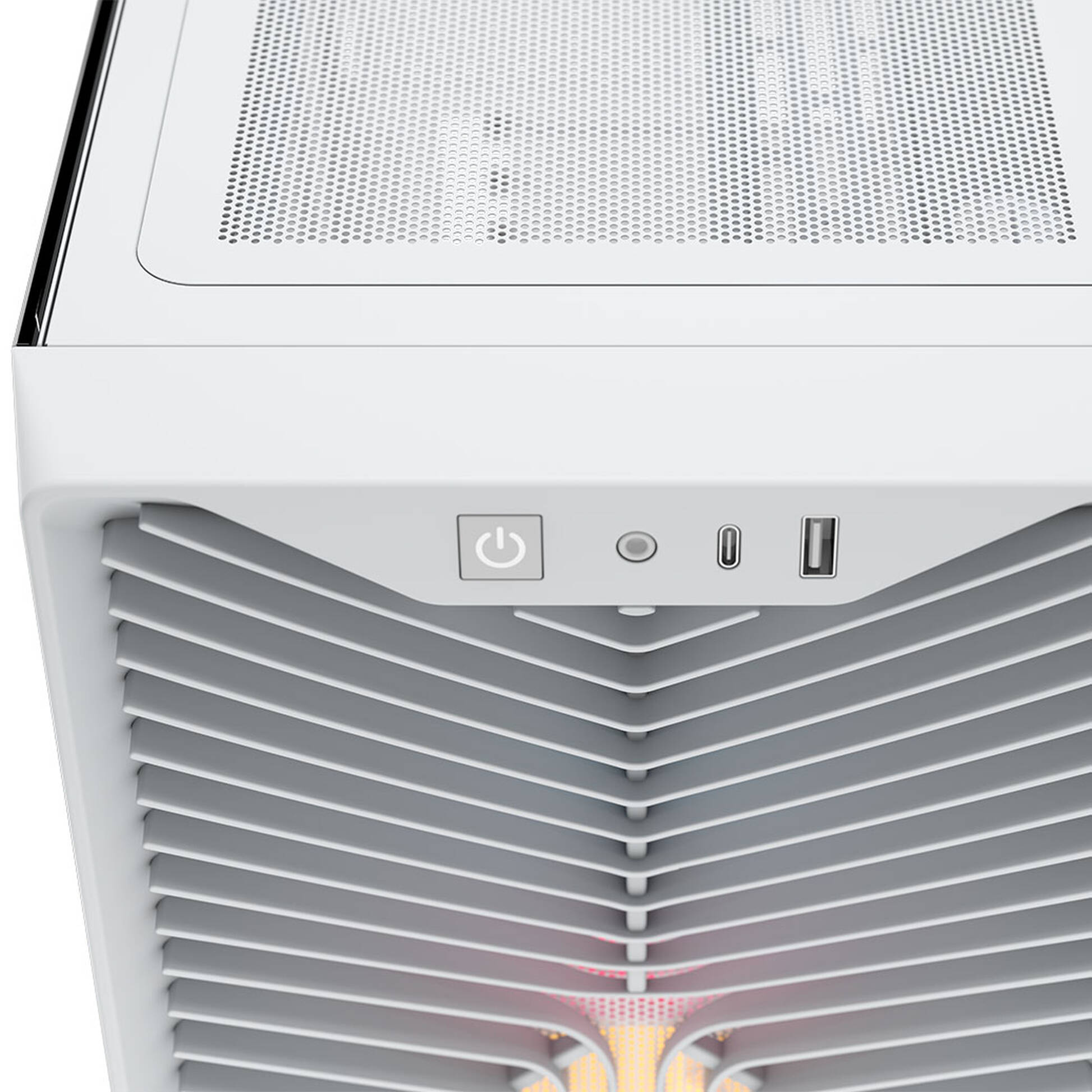 CORSAIR Carcasă PC CORSAIR 3200D RS ARGB, Mid Tower, ATX, Tempered Glass, White - IT-Fashion.ro