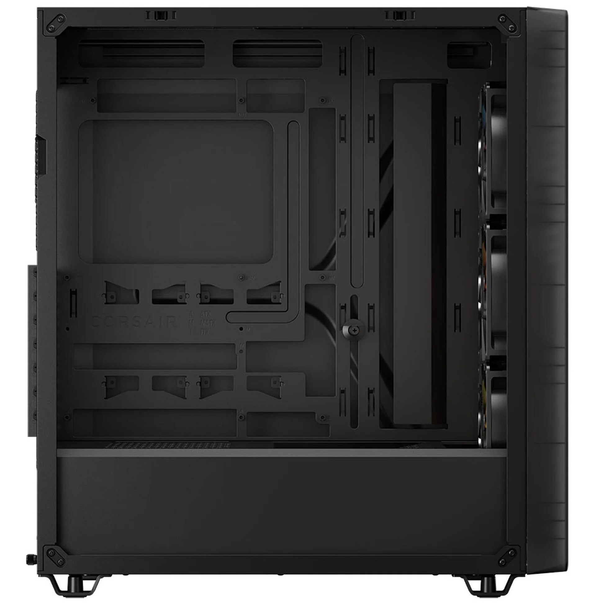 Carcasă PC CORSAIR 3200D RS ARGB, Mid Tower, ATX, Tempered Glass, Smoke - Imagine 5