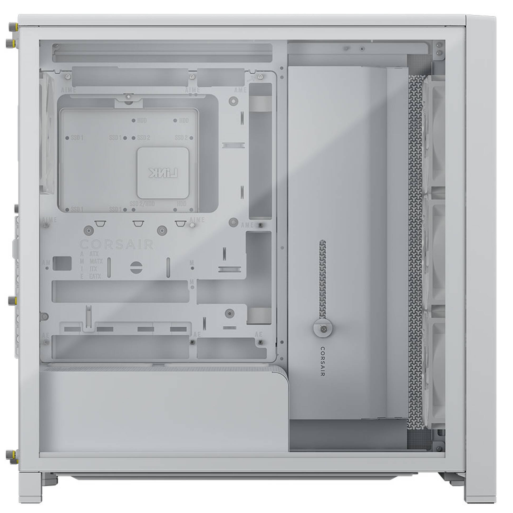 CORSAIR Carcasă CORSAIR FRAME 4000D RS Wood, Mid-Tower, E-ATX, White - IT-Fashion.ro