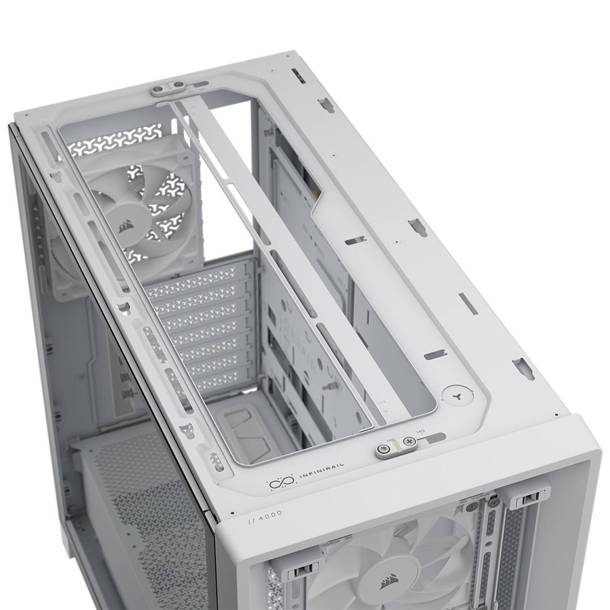 Carcasă CORSAIR FRAME 4000D RS Wood, Mid-Tower, E-ATX, White - Imagine 7