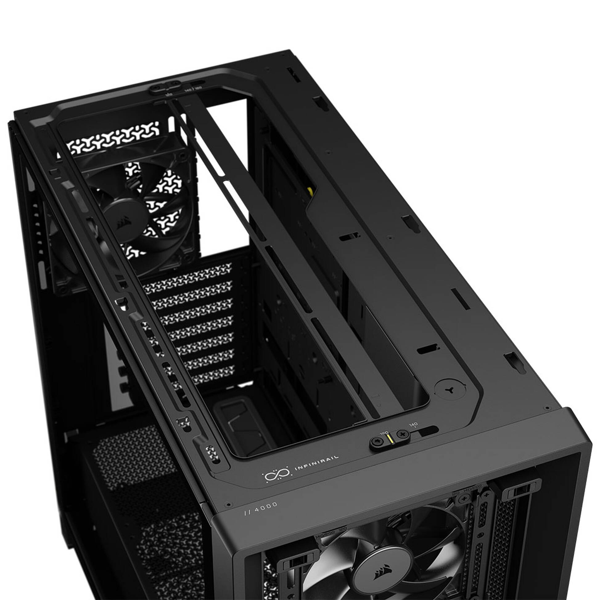 Carcasă CORSAIR FRAME 4000D RS Wood, Mid-Tower, E-ATX, Black - Imagine 7